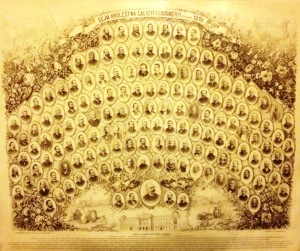 Michał Michalski Sejm Królestwa Galicyi i Lodomeryi 1890 posłowie tablica ze zdjęciami