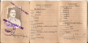 Michał Legeżyński 1944 legitymacja oficera służby zdrowia Armia Andersa