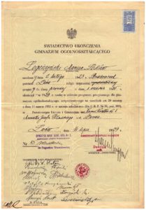 swiadectwo-ukonczenia-gimnazjum-1939-r-lwow-korpus-kadetow-marian-legezynski