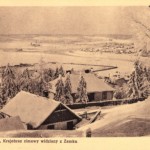 Przemyśl krajobraz zimowy widziany z Zamku