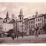 Przemyśl rynek z kościołem Franciszkanów